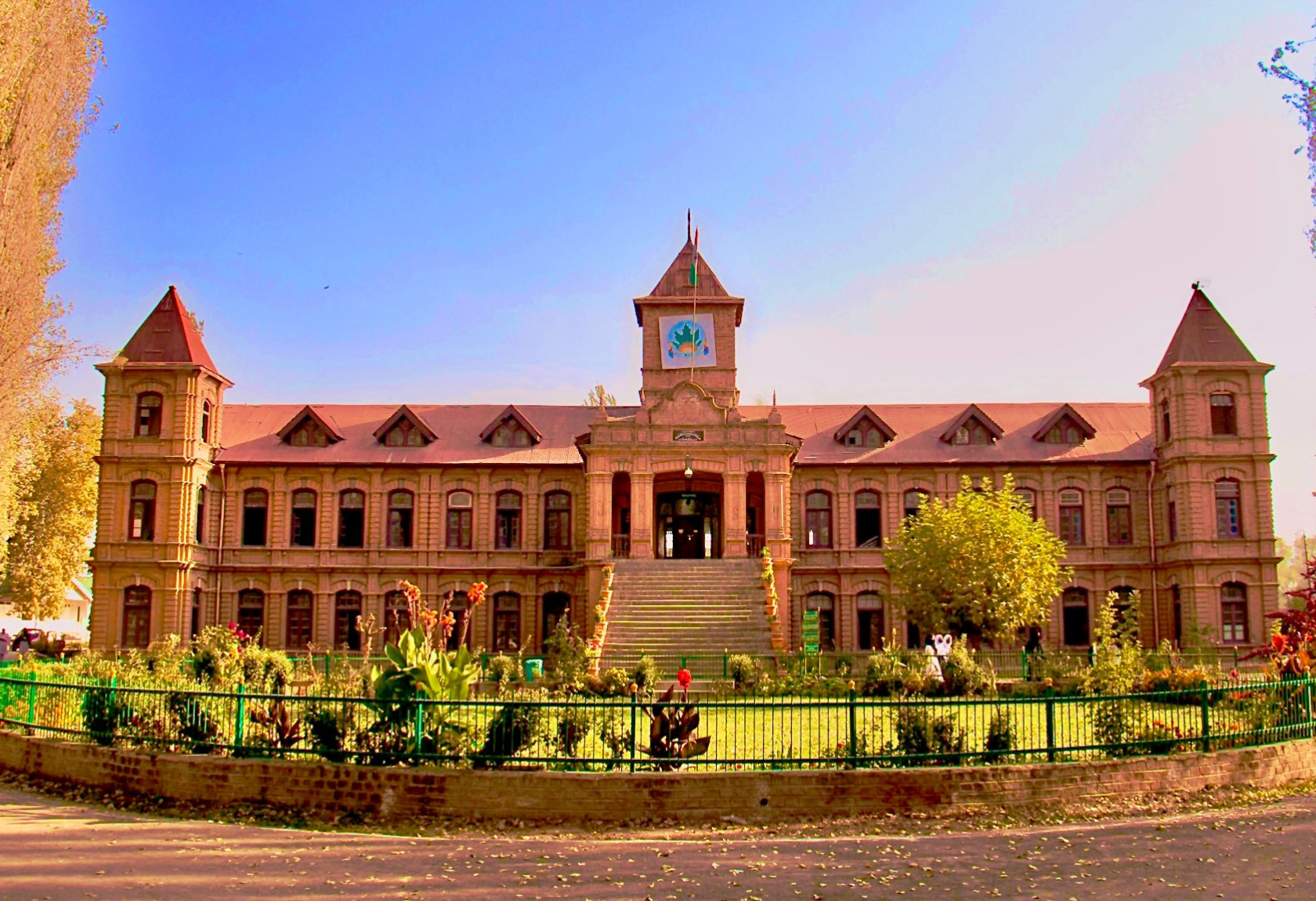 Side view of the university building